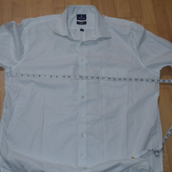 STAFFORD Executive Non-Iron Oxford Mens Sz 18.5 X-Tall 38-39 DRESS SHIRT - Picture 5 of 5